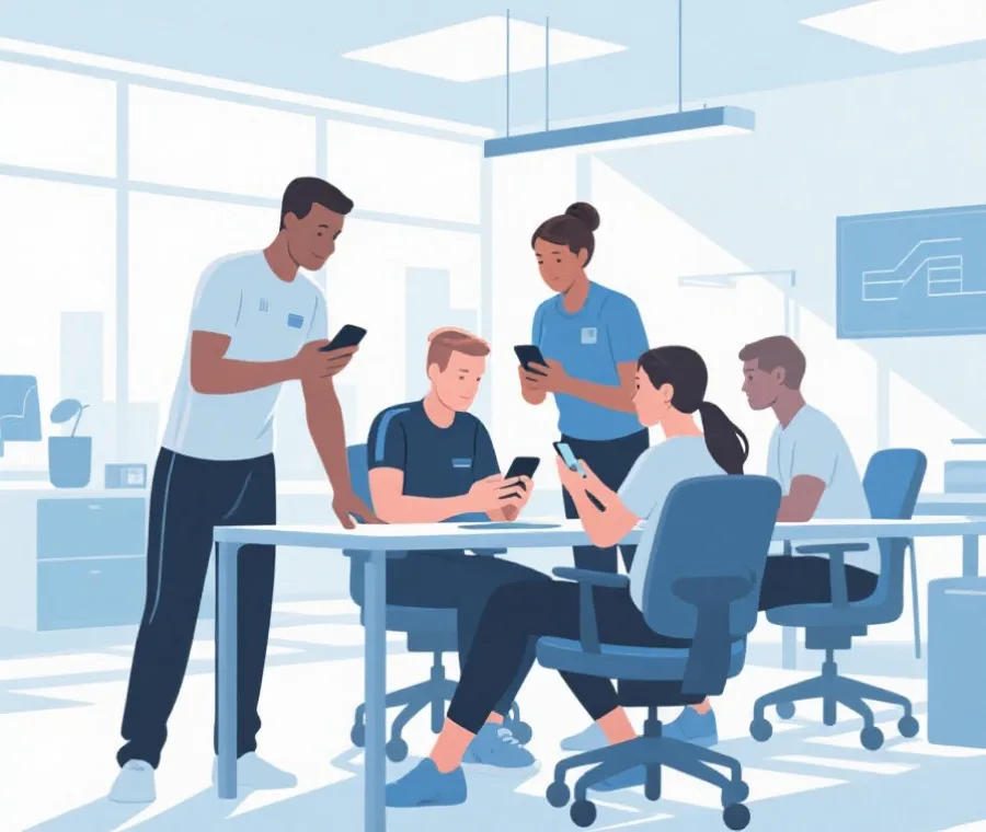 体育应用服务流程展示